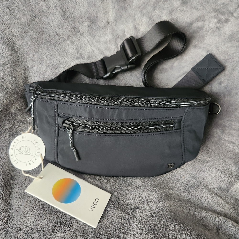 Vuori Sling 2.0 Black Belt Bag, Fanny Pack - Picture 2 of 7